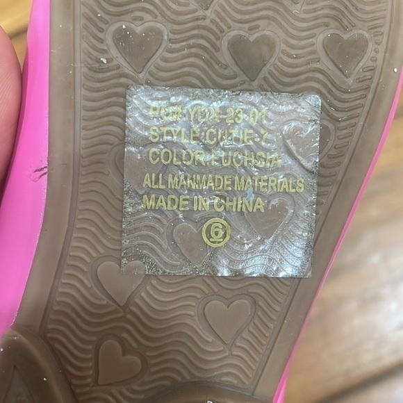 Link girl pink ballet flat dress shoes with bow toddler size 6 - Picture 7 of 8